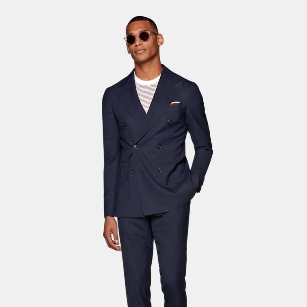 Suitsupply Navy Double-Breasted Suit